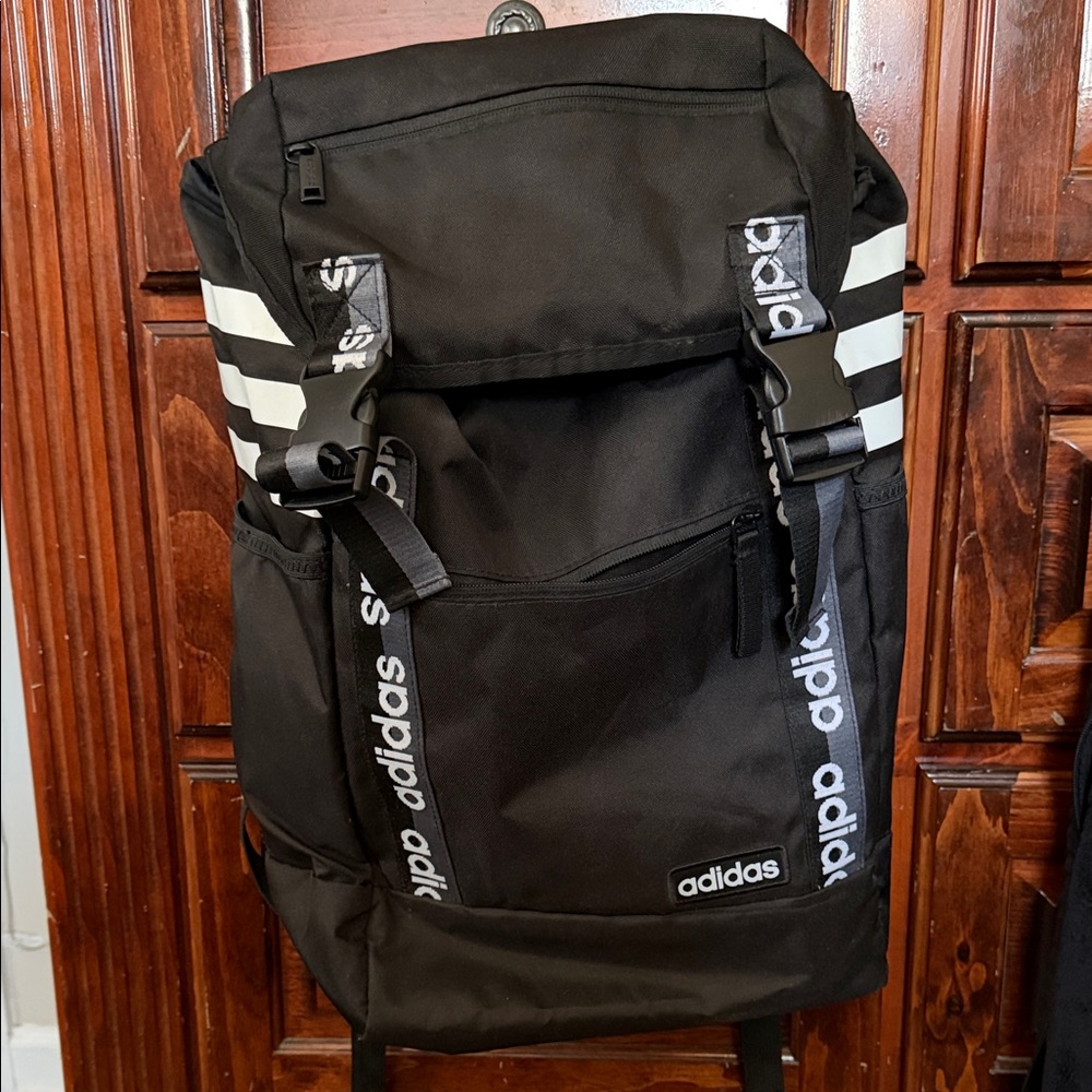 Adidas Black and White Men's Backpack